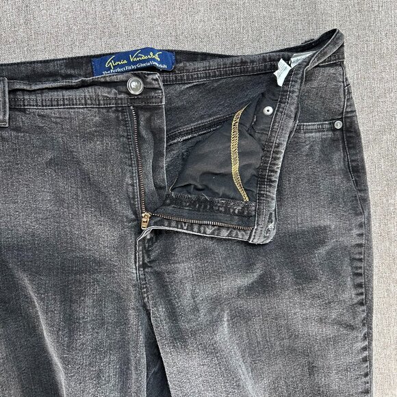 Gloria Vanderbilt FLARED Denim Jeans Women's 20W PERFECT FIT Black Casual - Picture 6 of 14
